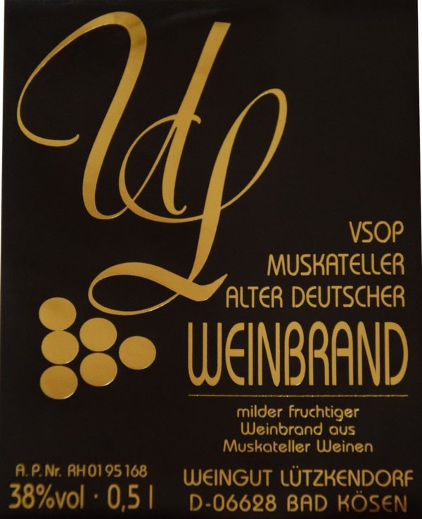 Muskateller Alter Deutscher Weinbrand 0,5l
